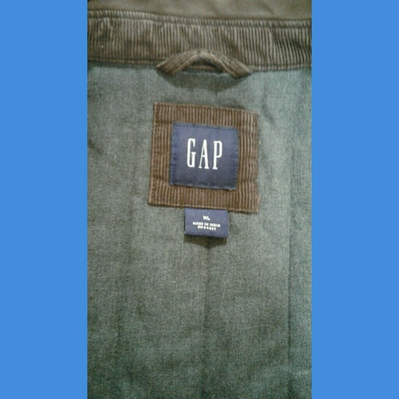 GAP XL MENS DARK BROWN CORDORY COAT LIKE NEW - Picture 2 of 4